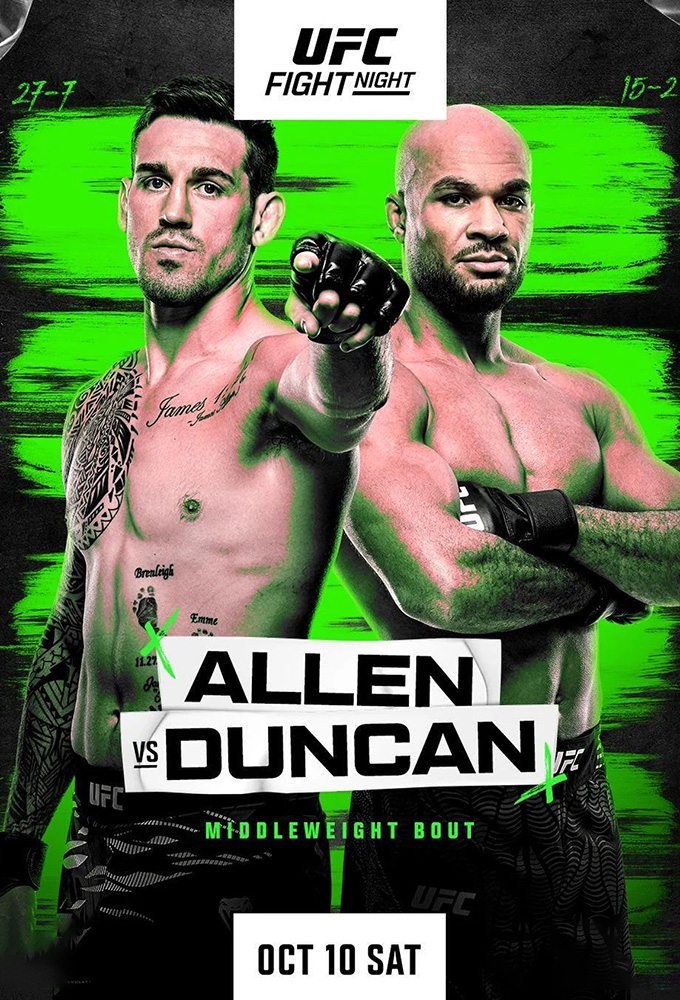 UFC Fight Night 290 Allen vs Duncan